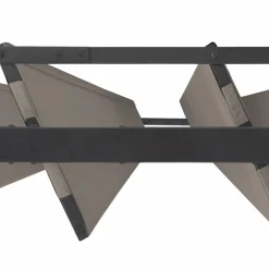 IDMarket Pergola acier lames orientables 3x4m avec 4 stores taupe* Tonnelles De Jardin|Pergolas