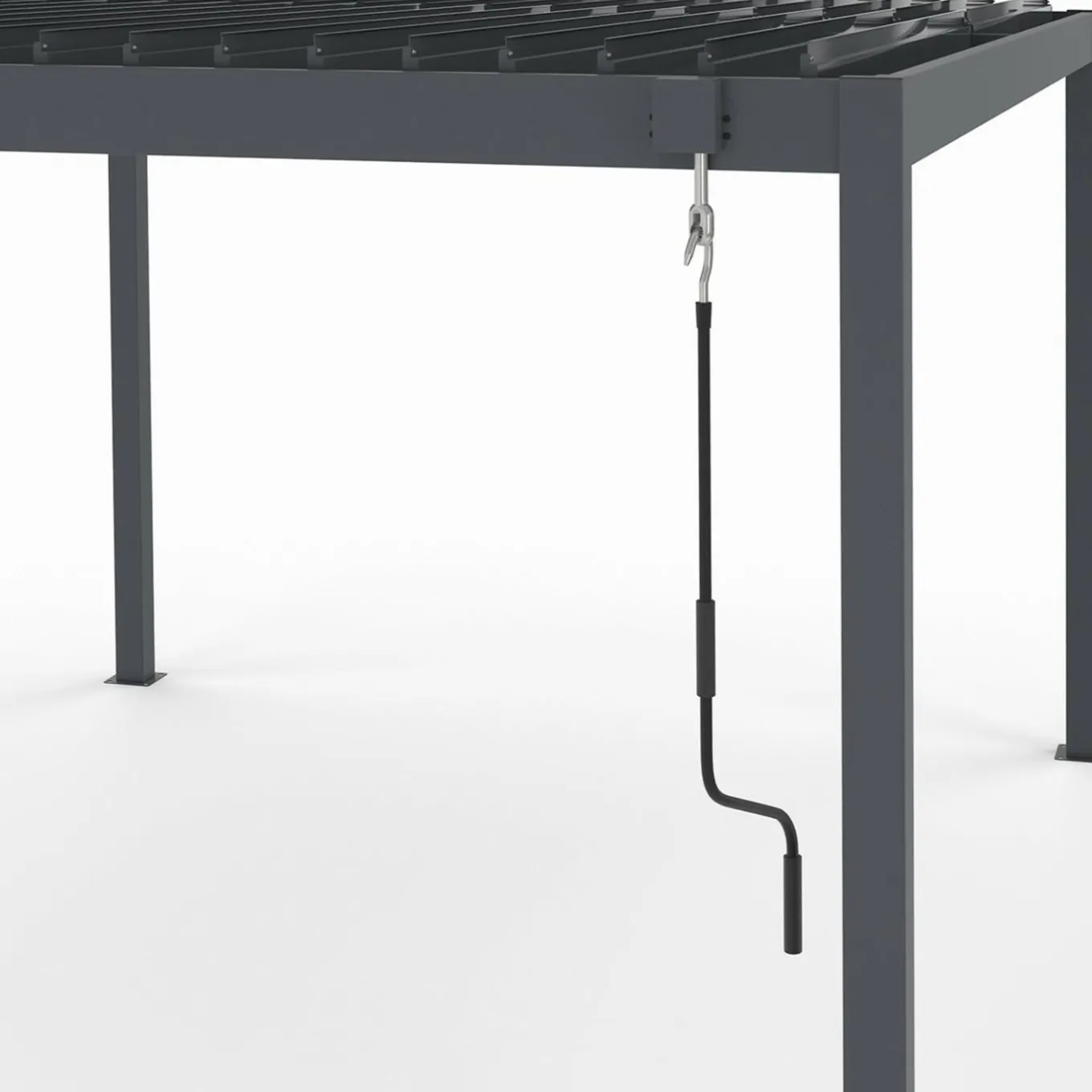 IDMarket Pergola bioclimatique 3x4 M lames orientables aluminium gris anthracite* Tonnelles De Jardin|Pergolas