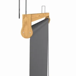 IDMarket Pergola effet bois 3x4 M toit rétractable et 4 stores gris anthracite* Tonnelles De Jardin|Pergolas