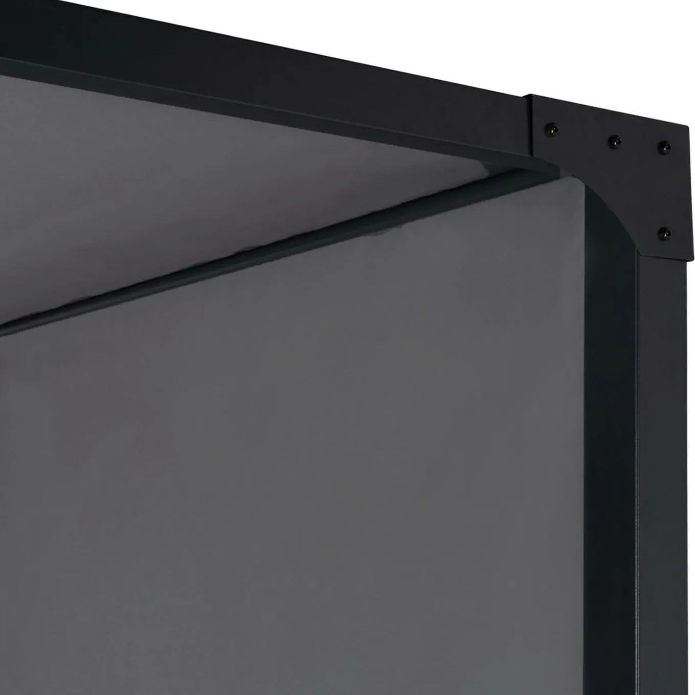 IDMarket Pergola toile coulissante en métal gris* Tonnelles De Jardin|Pergolas