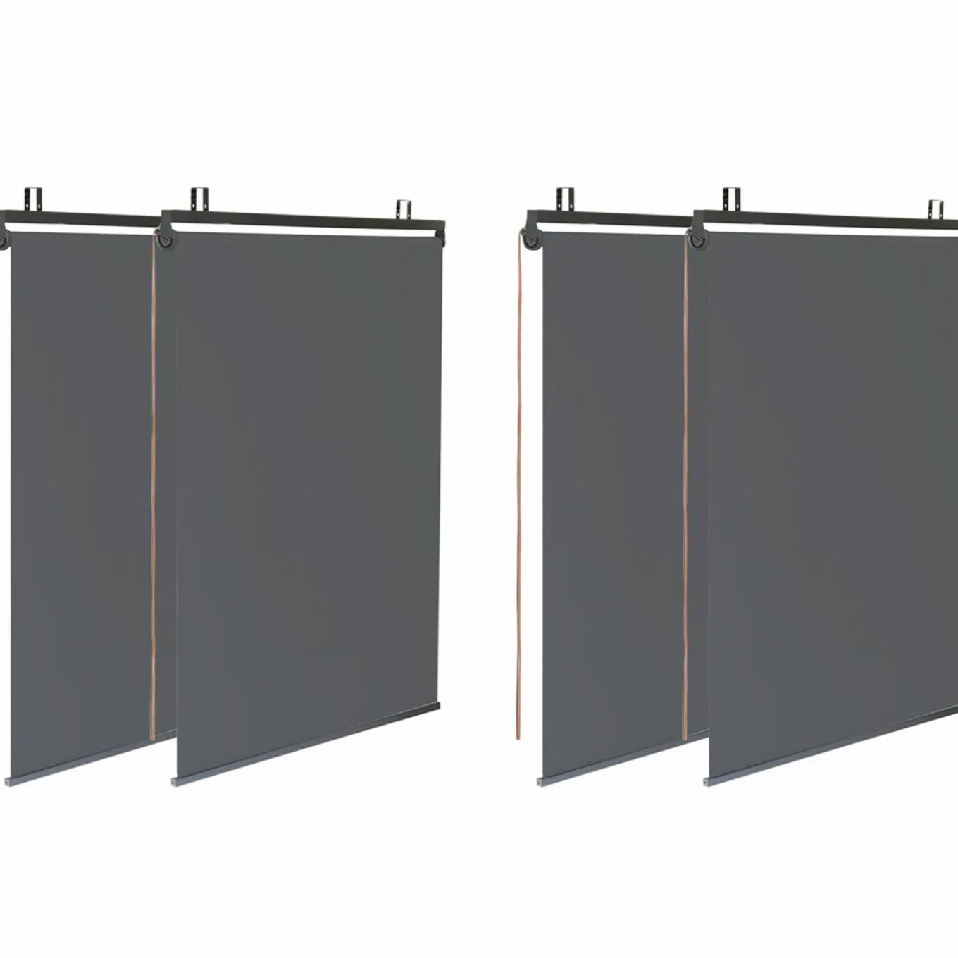 IDMarket Pergola toit rétractable gris et stores enrouleurs* Tonnelles De Jardin|Pergolas