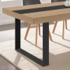 IDMarket Pieds de table carrés en métal noir design industriel* Décoration Et Accessoires|Pieds De Table