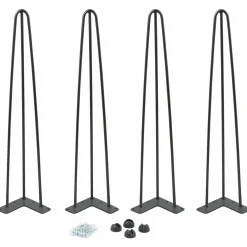 IDMarket Pieds de table épingle hauteur 71 cm* Décoration Et Accessoires|Pieds De Table