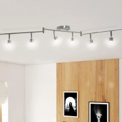 IDMarket Plafonnier salon pas cher avec spots pivotants* Luminaires