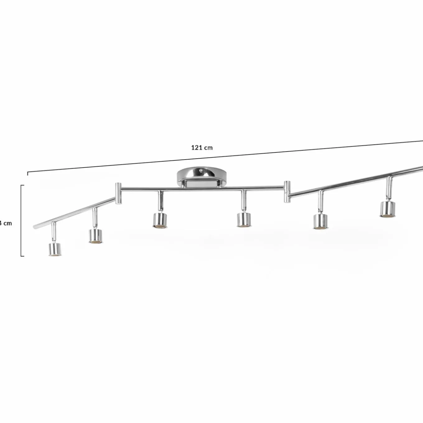 IDMarket Plafonnier salon pas cher avec spots pivotants* Luminaires