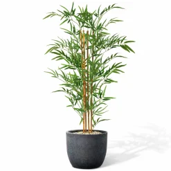 IDMarket Plante artificielle bambou 120 cm* Décoration Et Accessoires|Plantes Artificielles