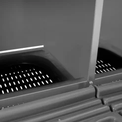 IDMarket Pondoir pour poules 3 emplacements en métal nichoir avec fond* Accessoires Animaux|Accessoires Poulailler