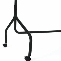 IDMarket Portant à vêtements métal noir sur roulettes* Meubles Noirs|Collection Agencement Magasin