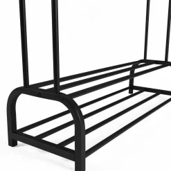 IDMarket Portant vêtements XXL double penderie* Meubles Noirs|Collection Agencement Magasin