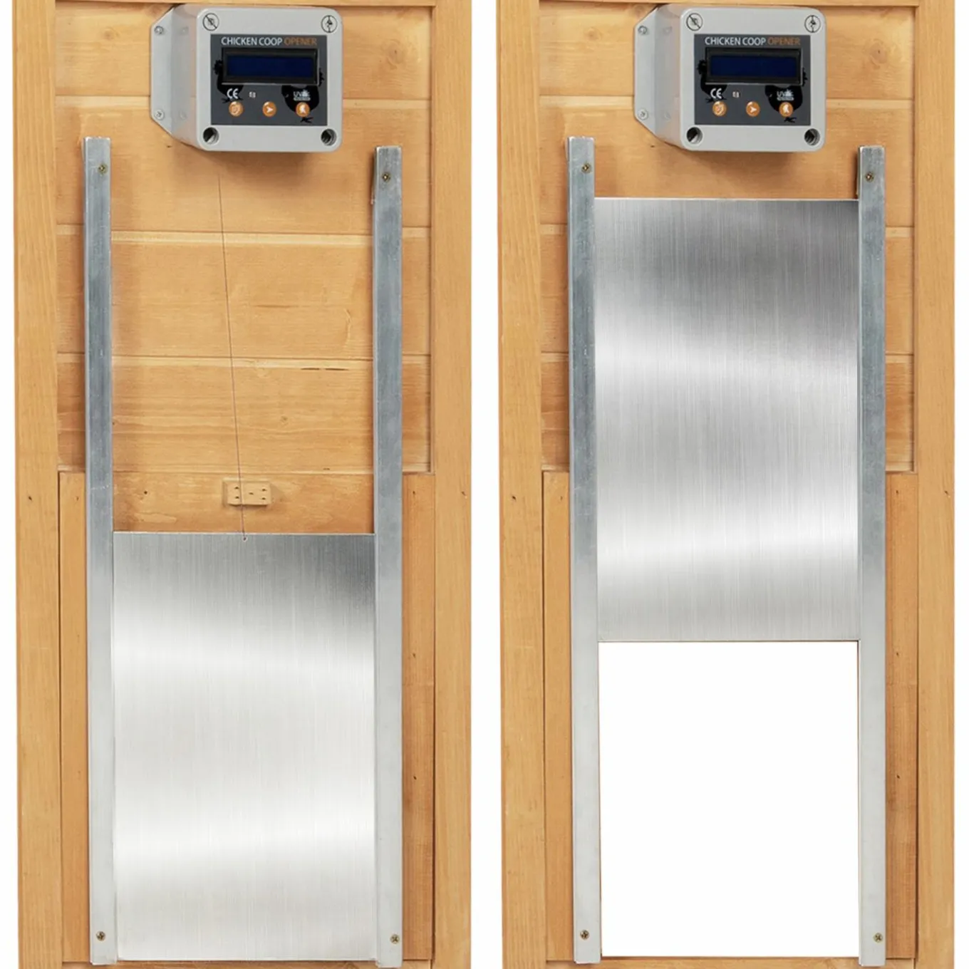 IDMarket Porte automatique pour poulailler en aluminium* Accessoires Animaux|Accessoires Poulailler