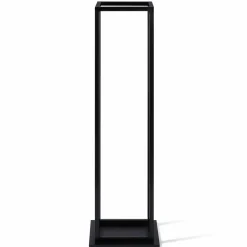 IDMarket Porte bûches vertical intérieur 112 CM en métal noir* Accessoires Cheminée|Stockage Du Bois