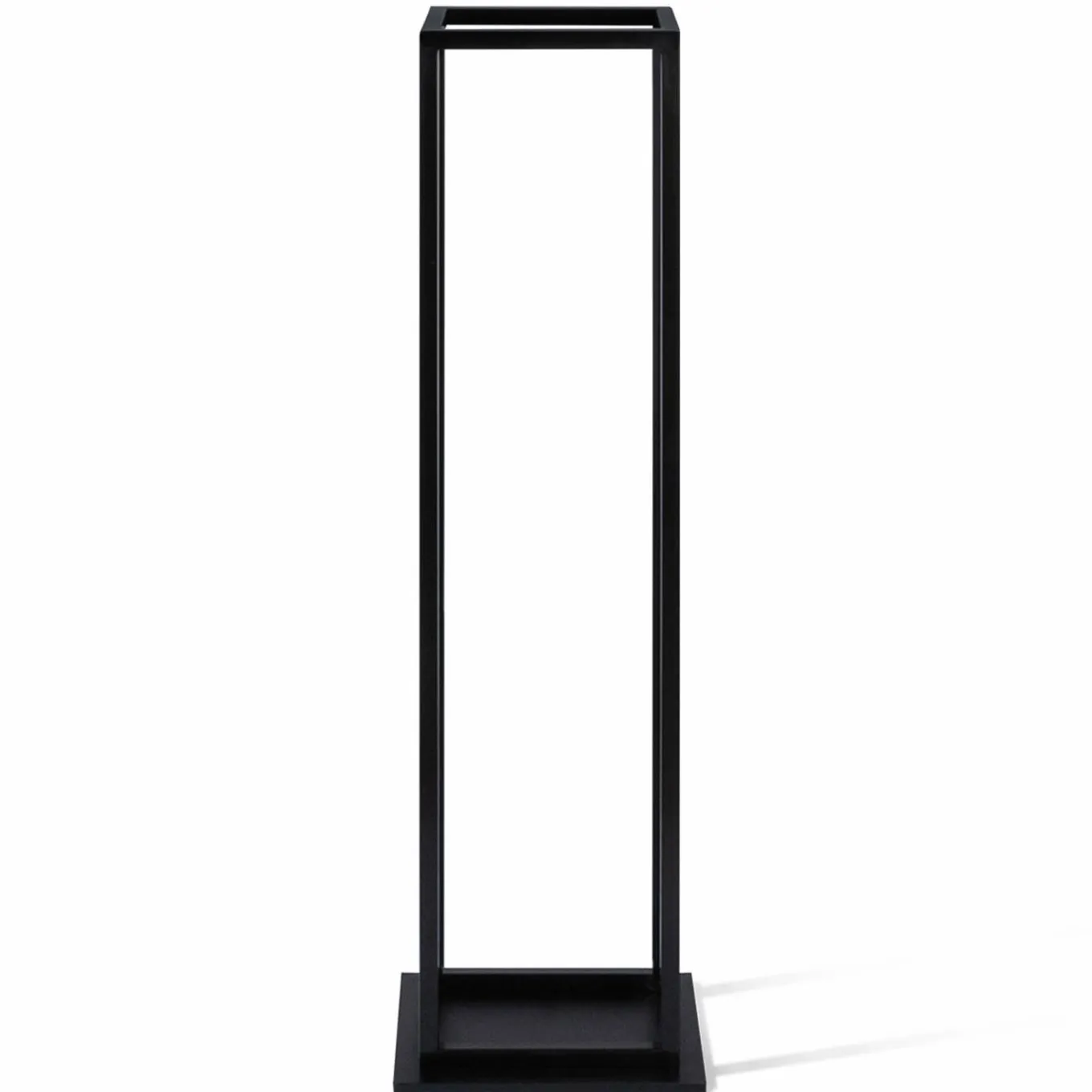 IDMarket Porte bûches vertical intérieur 112 CM en métal noir* Accessoires Cheminée|Stockage Du Bois