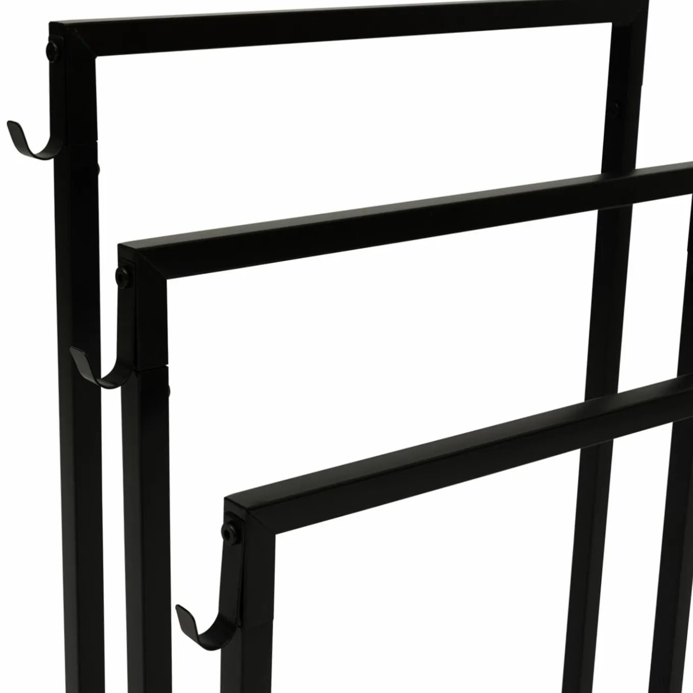 IDMarket Porte serviettes design industriel en métal noir* Collection Industrielle|Accessoires Salle De Bain