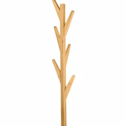 IDMarket Porte-manteau bambou avec étagères d’angle* Collection Agencement Magasin|Collection Bambou