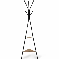 IDMarket Porte-manteau bois métal design avec plateaux* Meubles Hauts|Collection Agencement Magasin