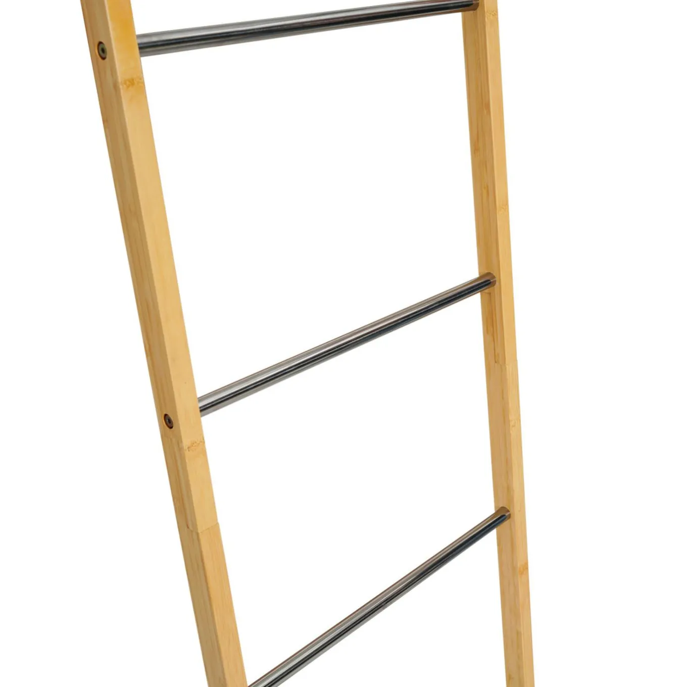 IDMarket Porte-serviettes échelle 5 niveaux en bambou* Collection Bambou|Accessoires Salle De Bain