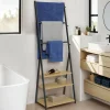 IDMarket Porte-serviettes industriel 3 niveaux* Accessoires Salle De Bain|Collection Industrielle