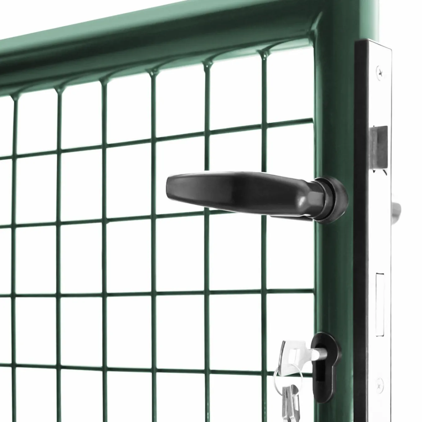 IDMarket Portillon vert jardin en acier 105 x 150 cm* Accessoires Animaux|Portail Et Portillon