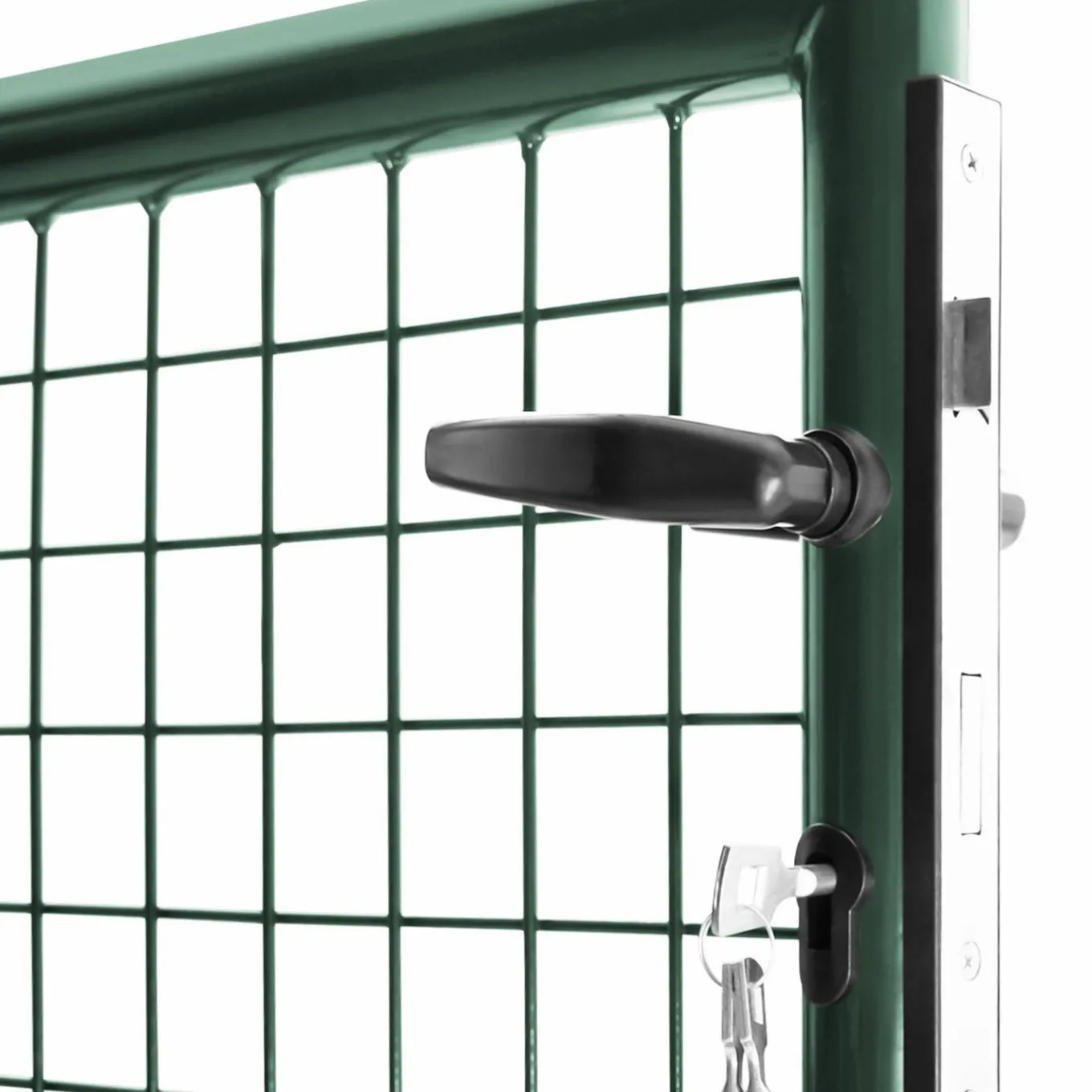 IDMarket Portillon vert jardin en acier 105 x 125 cm* Accessoires Animaux|Portail Et Portillon