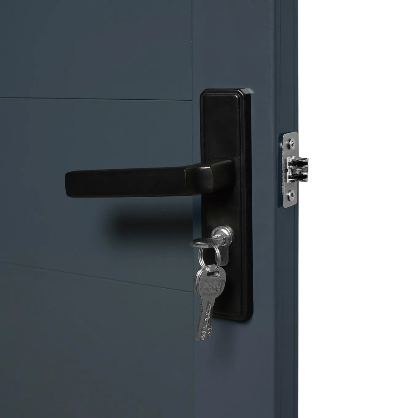 IDMarket Portillon 100x160 cm en aluminium gris anthracite* Portail Et Portillon