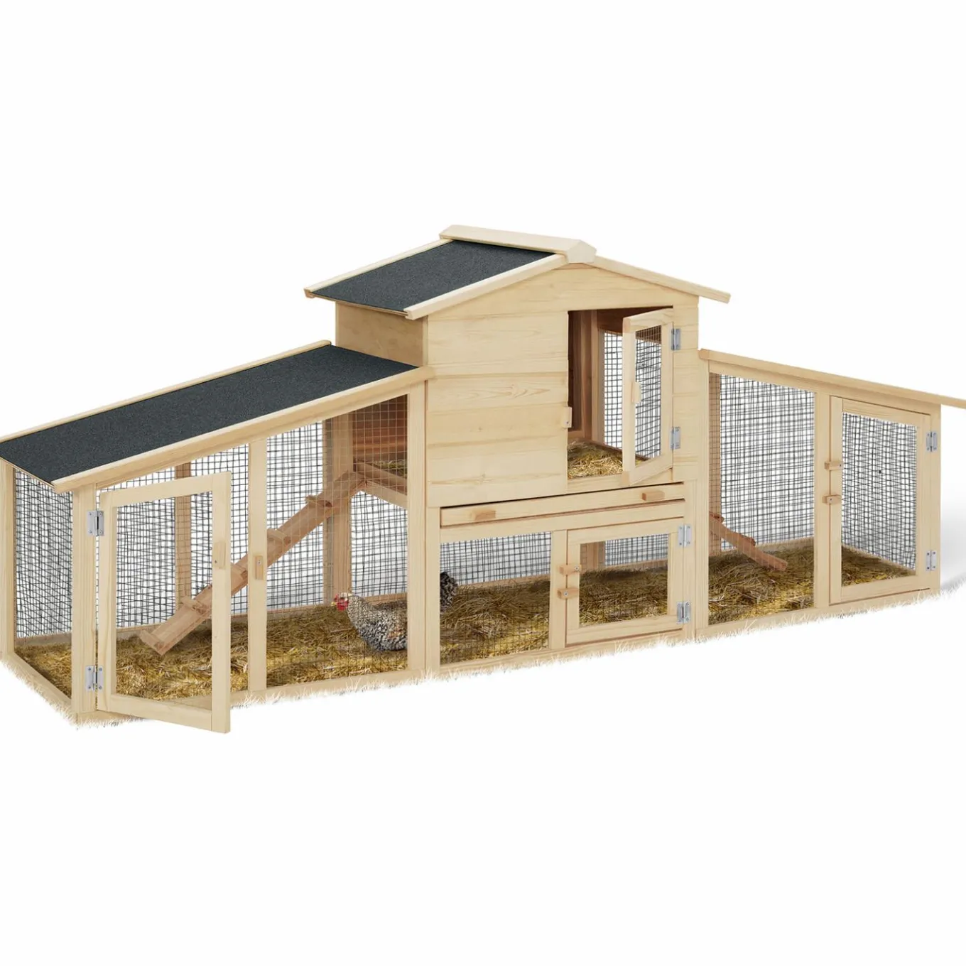 IDMarket Poulailler clapier XXL* Poulaillers