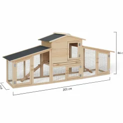 IDMarket Poulailler clapier XXL* Poulaillers
