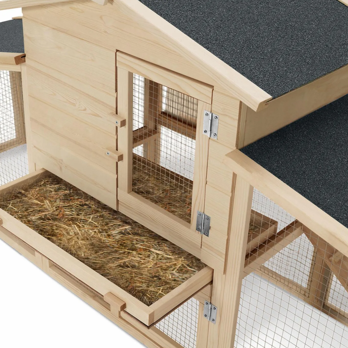 IDMarket Poulailler clapier XXL* Poulaillers