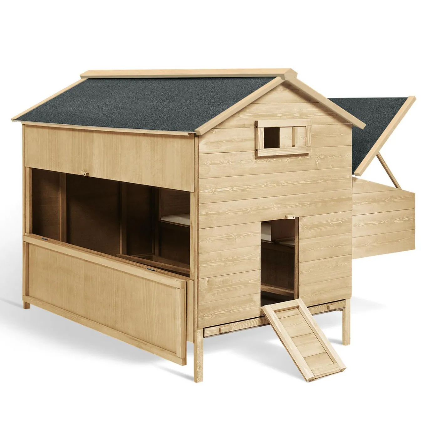 IDMarket Poulailler XXL avec pondoir* Poulaillers