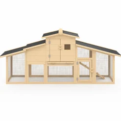 IDMarket Poulailler XXL en bois avec pondoir* Poulaillers|Accessoires Animaux