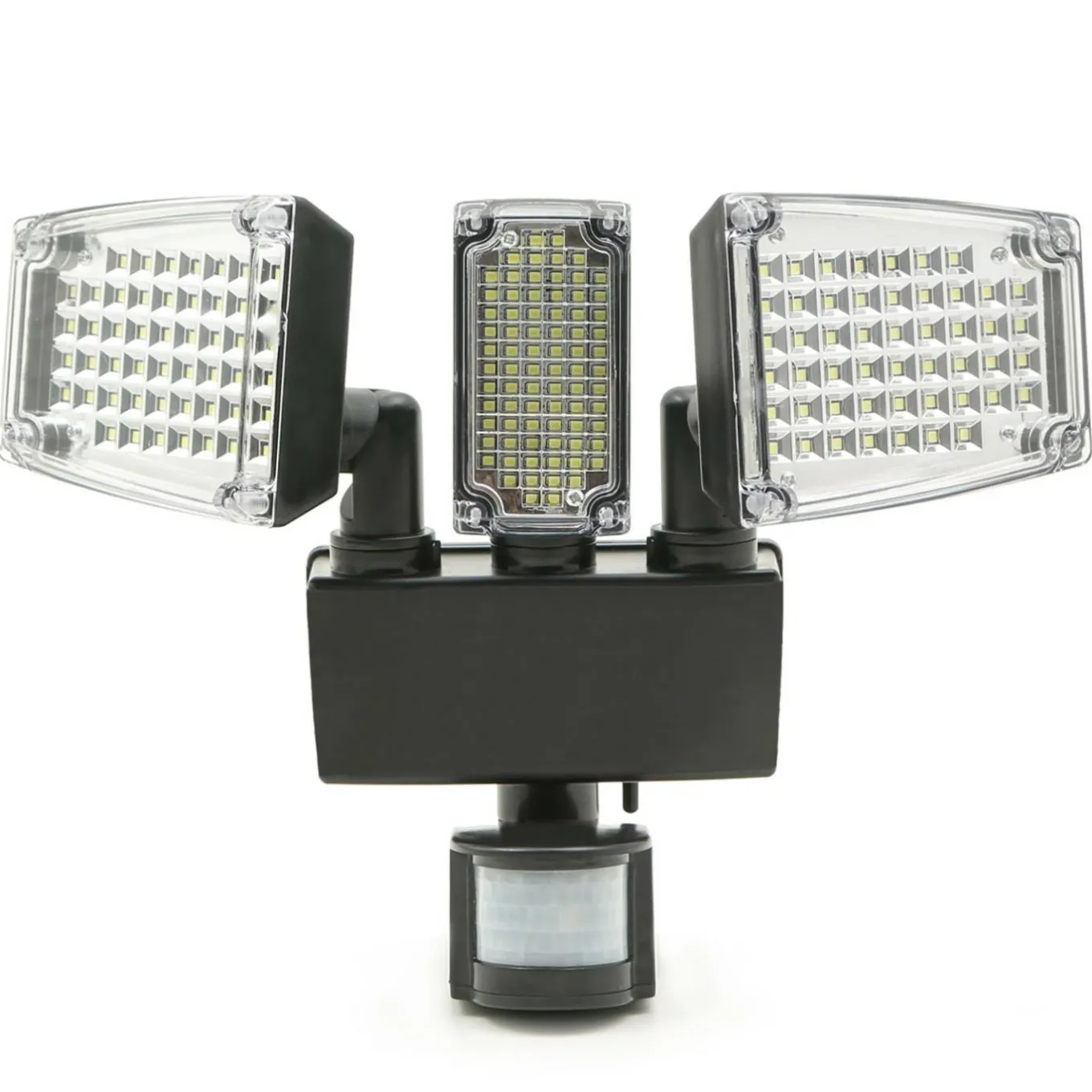 IDMarket Projecteur LED solaire 3 spots 178 LED avec détecteur de mouvement* Projecteurs Et Appliques