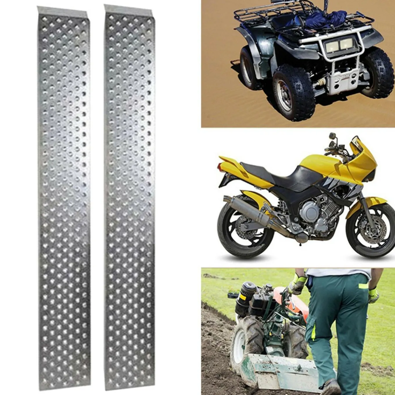 IDMarket Rampes de chargement en acier galvanisé* Outillage Et Accessoires Bricolage|Meubles Bricolage Et Rayonnage