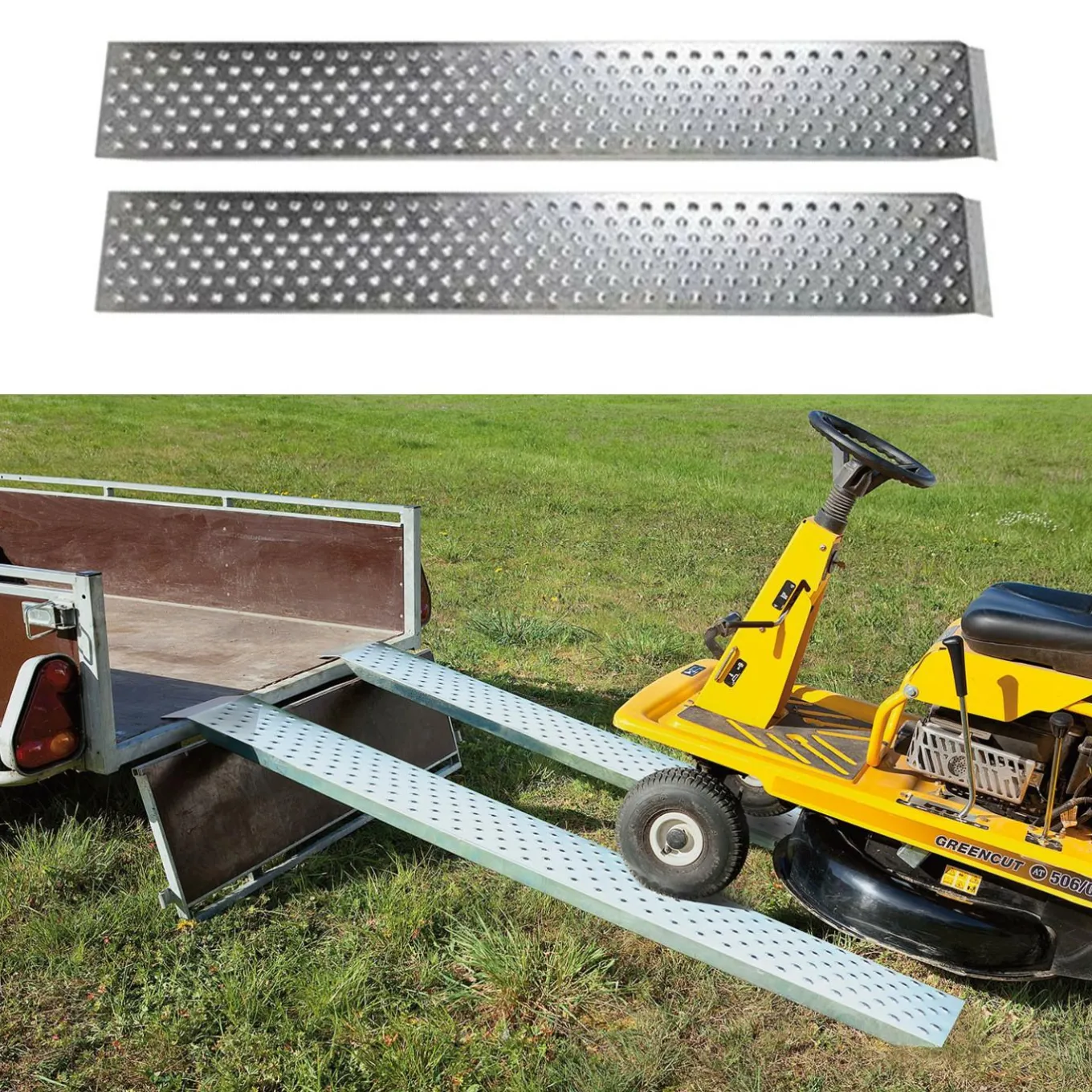 IDMarket Rampes de chargement en acier galvanisé* Outillage Et Accessoires Bricolage|Meubles Bricolage Et Rayonnage