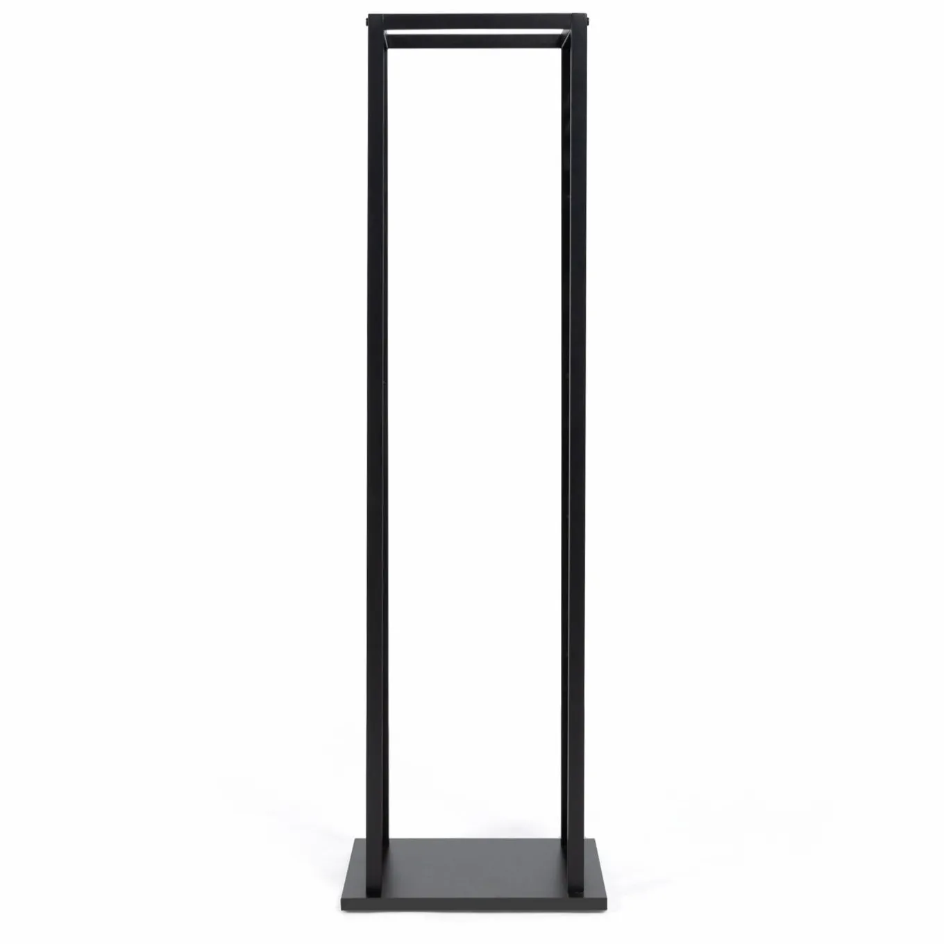 IDMarket Range bûche intérieur vertical en acier noir* Accessoires Cheminée