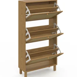 IDMarket Rangement à chaussures vintage effet cannage* Collection Cannage|Collection Vintage