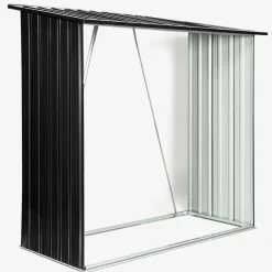 IDMarket Rangement extérieur en acier pour bois de chauffage* Abris De Jardin|Stockage Du Bois