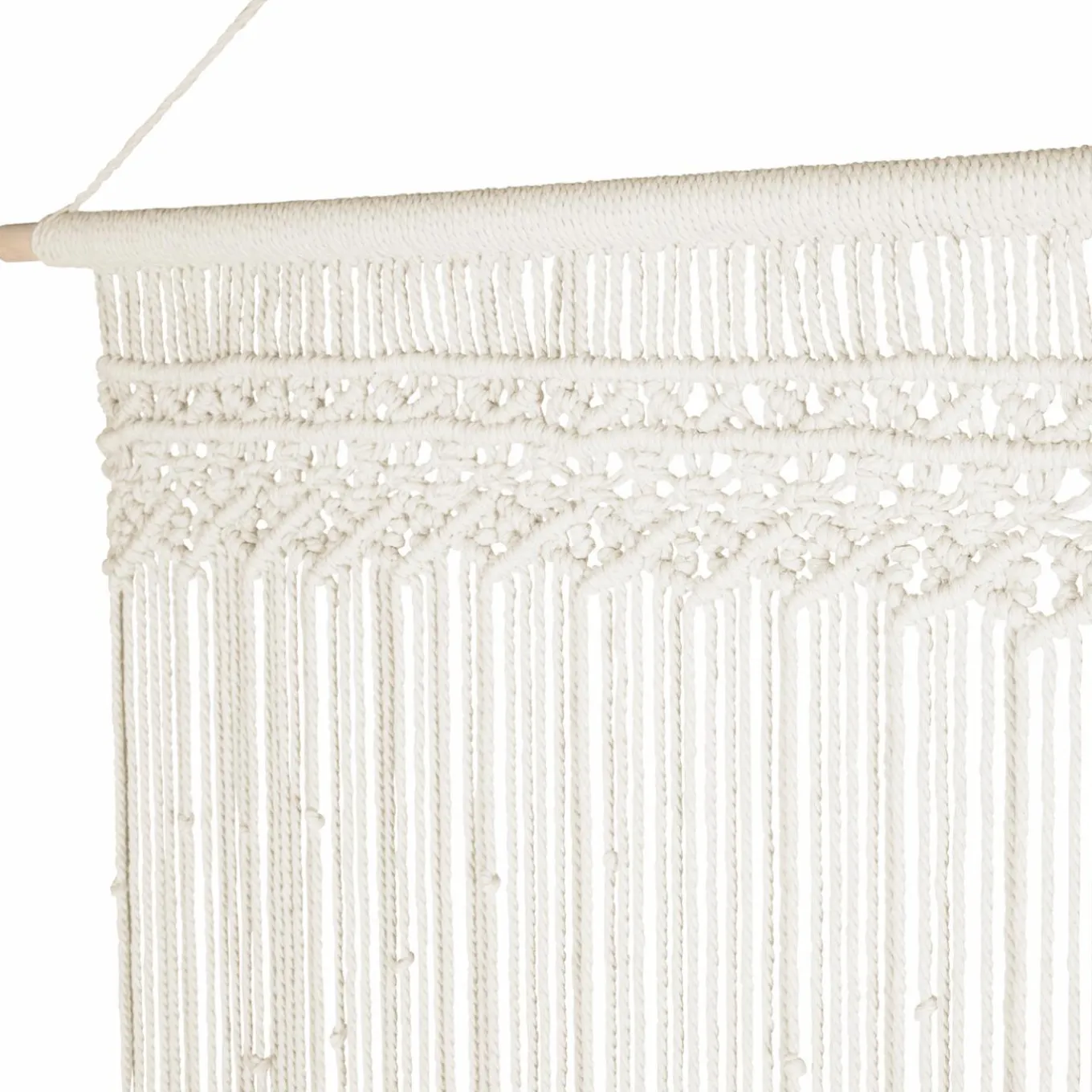 IDMarket Rideau bohème beige en macramé* Décoration Et Accessoires|Collection Agencement Magasin