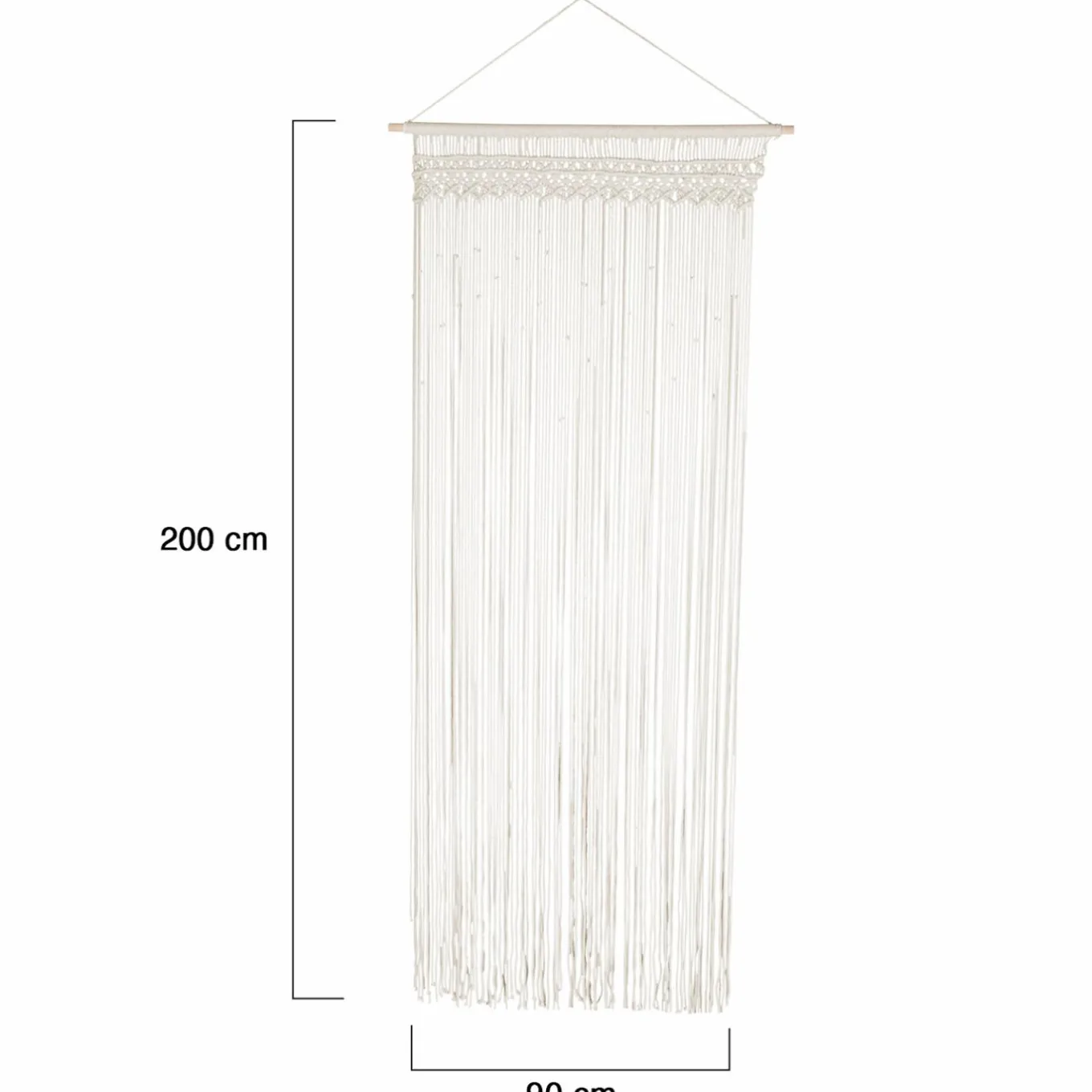 IDMarket Rideau bohème beige en macramé* Décoration Et Accessoires|Collection Agencement Magasin