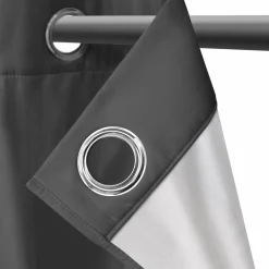 IDMarket Rideaux occultants thermiques gris anthracite* Accessoires Anti-Froid|Rideaux