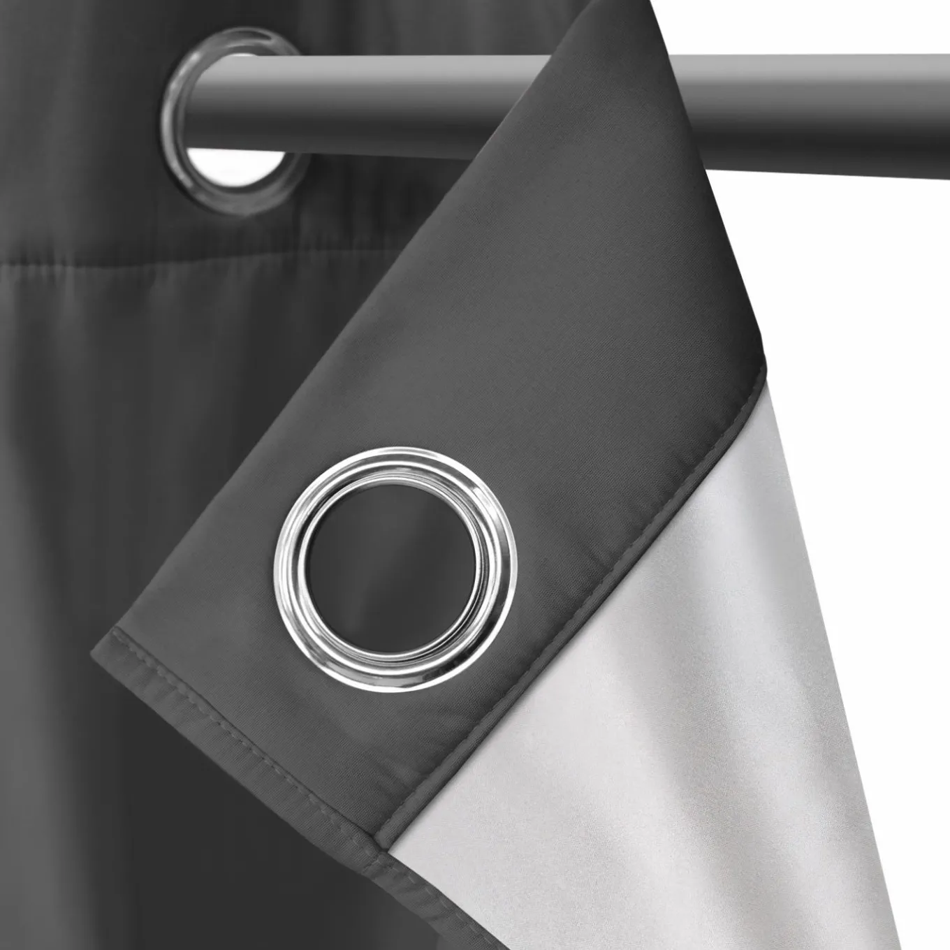 IDMarket Rideaux occultants thermiques gris anthracite* Accessoires Anti-Froid|Rideaux
