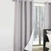 IDMarket Rideaux occultants thermiques gris clair* Accessoires Anti-Froid|Rideaux