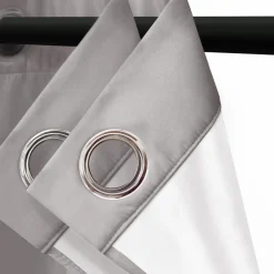 IDMarket Rideaux occultants thermiques gris clair* Accessoires Anti-Froid|Rideaux