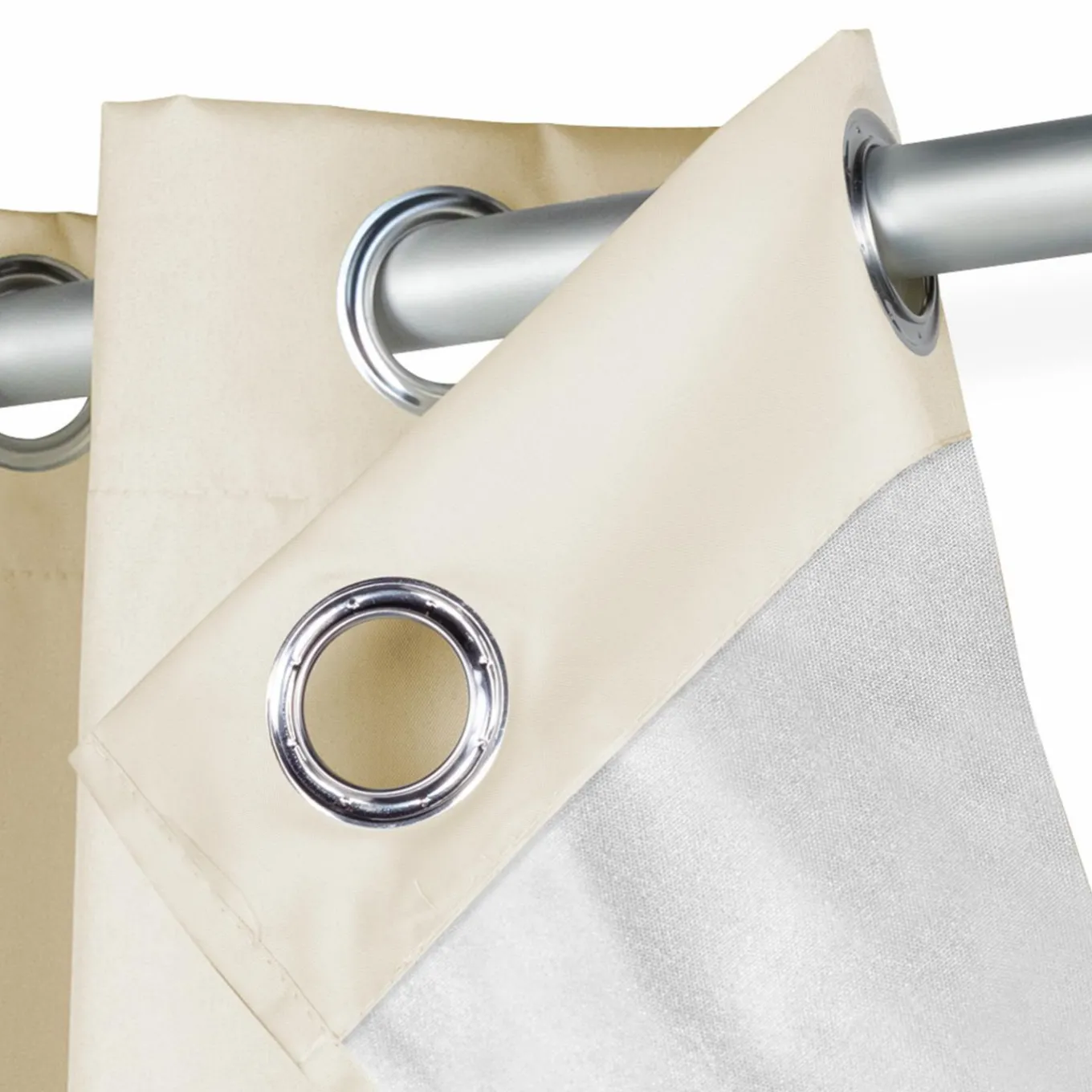 IDMarket Rideaux occultants thermiques beige* Accessoires Anti-Froid|Rideaux