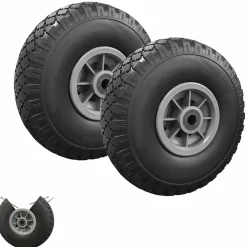 IDMarket Roues increvables 250 mm pour brouette, diable, chariot* Roues De Jardin Et Accessoires