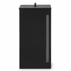 IDMarket Réservoir à granulés / pellets 4 roulettes avec tamis 30kg noir* Accessoires Cheminée