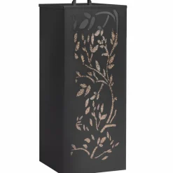 IDMarket Réservoir à granulés / pellets 4 roues avec tamis 55kg noir* Accessoires Cheminée