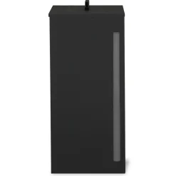 IDMarket Réservoir à granulés - rangement à pellets 55 kg noir 36 x 36 x 87 cm* Accessoires Cheminée