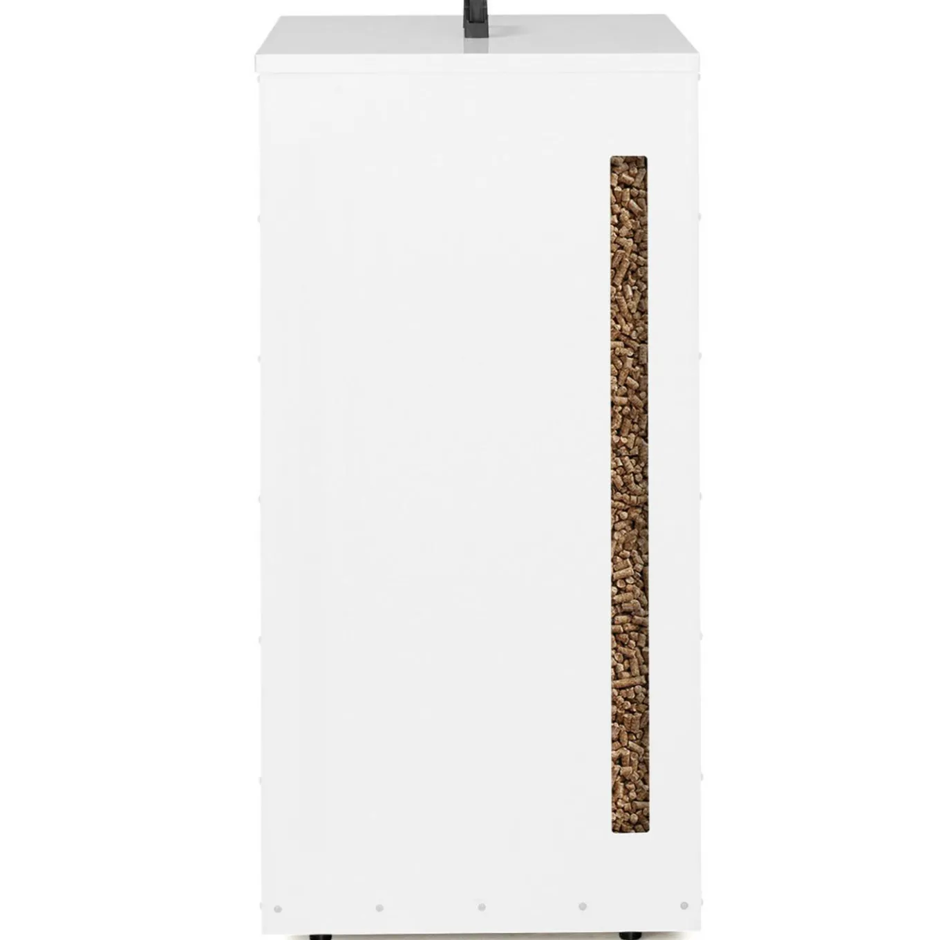 IDMarket Réservoir à granulés - rangement à pellets 45 kg blanc 36 x 36 x 76 cm* Accessoires Cheminée