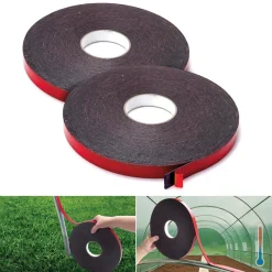 IDMarket Ruban mousse adhésif 25m* Bâches Pour Serres Et Accessoires