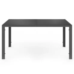 IDMarket Salon de jardin 6 personnes chaises empilables bleu canard table 150 cm* Salons De Jardin