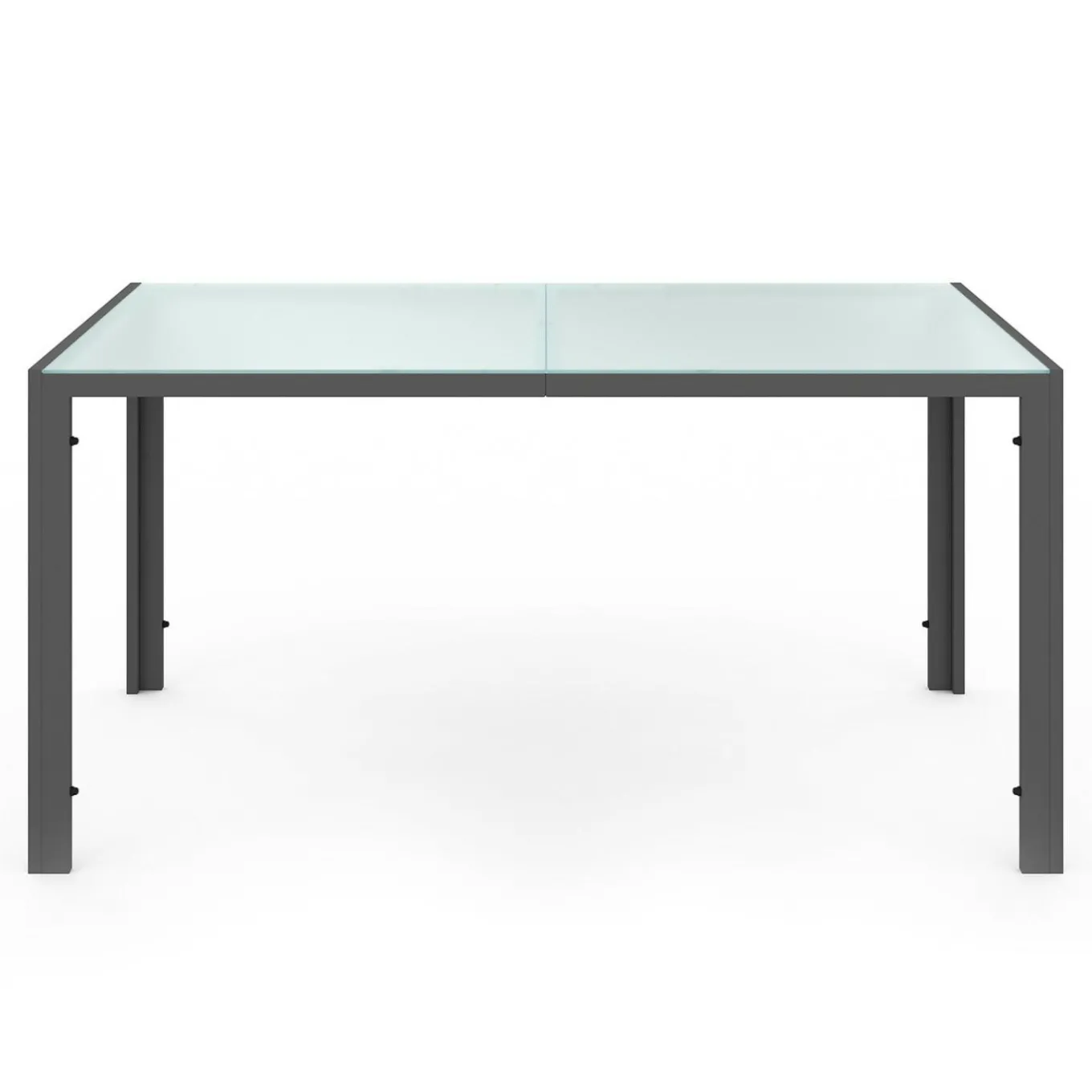 IDMarket Salon de jardin 6 personnes chaises empilables gris anthracite table 150 cm* Salons De Jardin